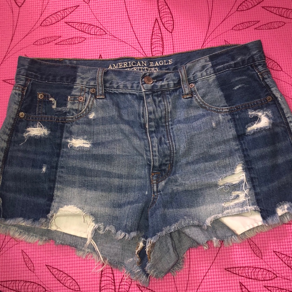 American Eagle Vintage High Rise denim shorts